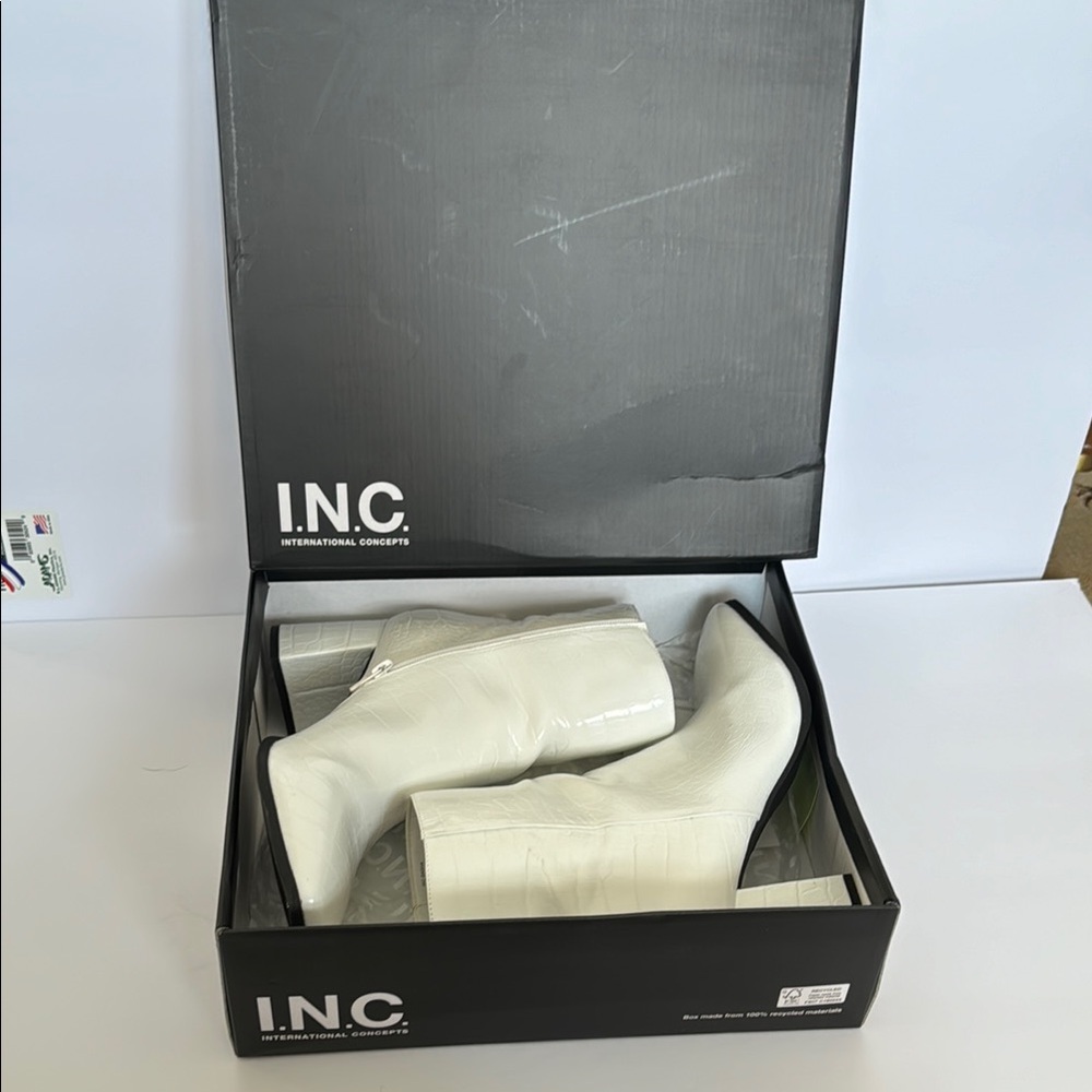 INC White Boots